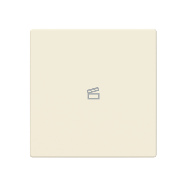 free@home Cover plate with legend with Symbol scene ivory white - Platform 63 image 1