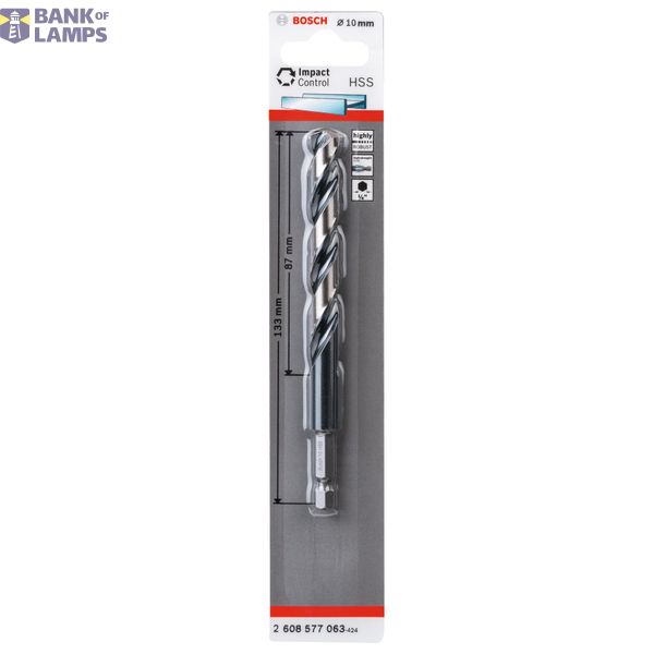 HSS Hex-Shank Twist Drill Bit 10.0 mm 10 x 87 x 133 1 pcs. image 2