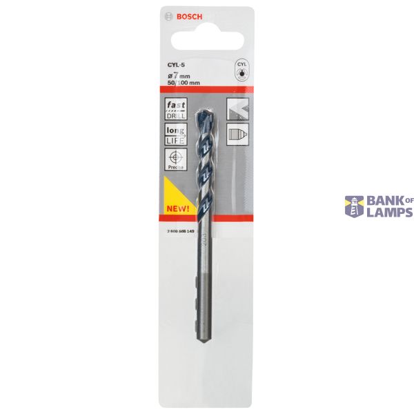 Concrete drill bit CYL-5 7 x 50 x 100 mm image 2
