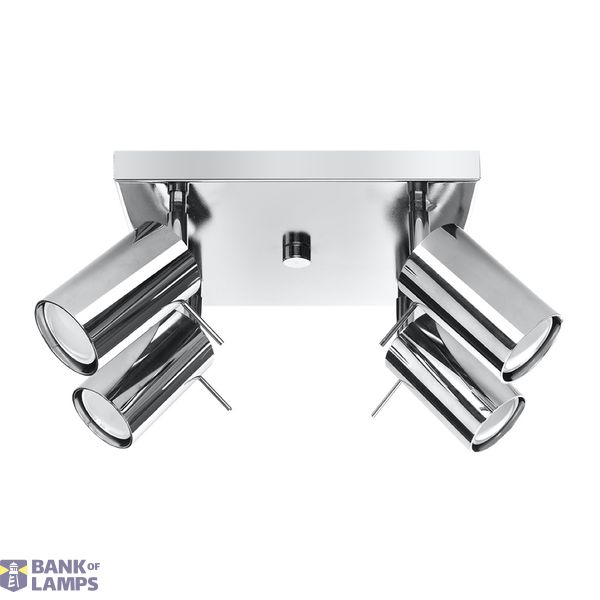 CEILING LAMP RING 4 CHROME GU10 4X40W IP20 image 4