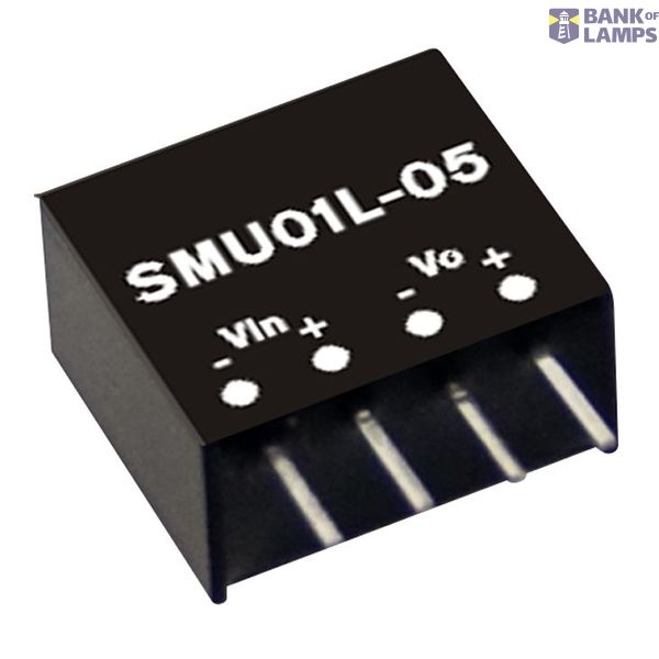 SMU01L-12 DC/DC Converter 5:12V 84mA 1W, MEAN WELL image 1
