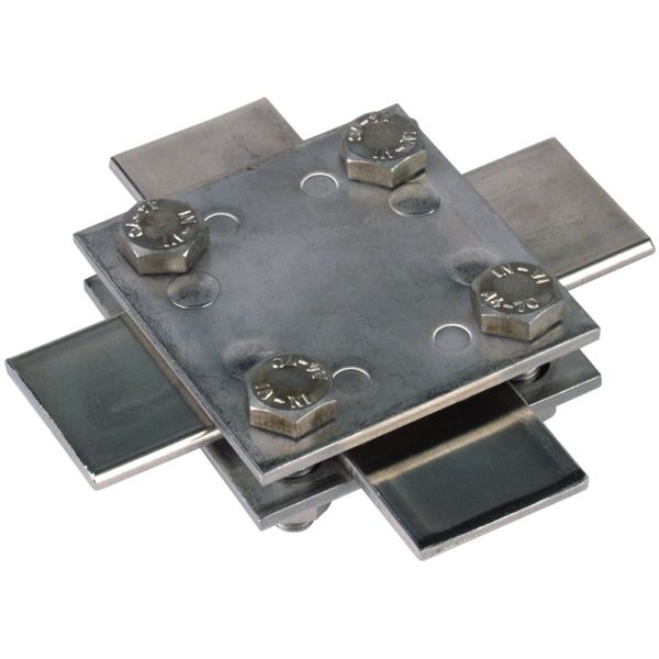 Cross unit StSt (V4A) f. Fl 30/30mm Dim. 60x60mm w/o intermediate plat image 1