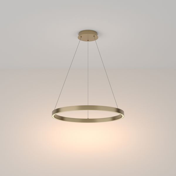 Modern Rim Pendant lamp Brass image 1