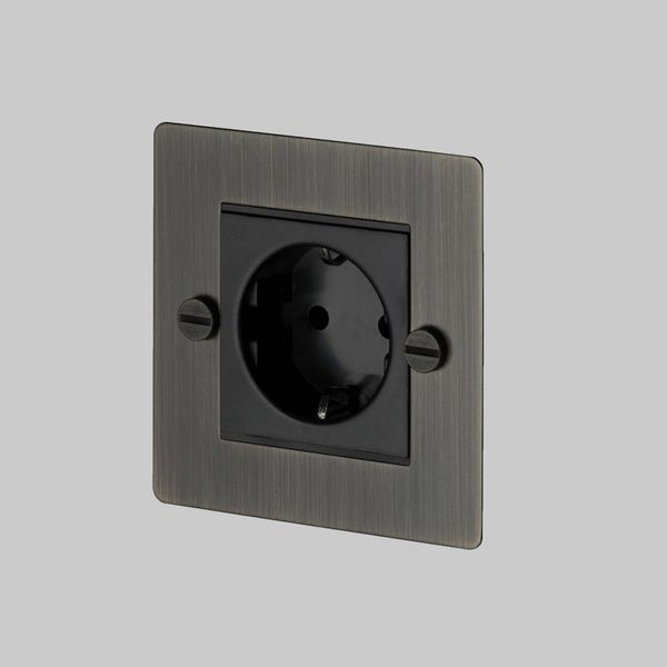 1G EURO SOCKET / SMOKED BRONZE image 1
