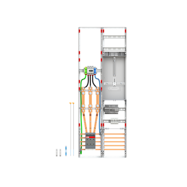 WF29KK23T 9RE 2FB Complete panel according to FNN In 100A with three-point fastening image 4