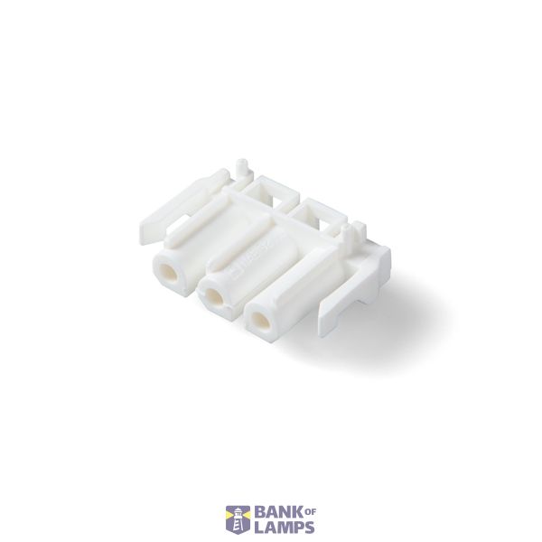 PCB coupler 3p socket, vert., wht image 1