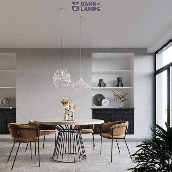 UMB pendant lamp white E27 1x60W IP20 image 3