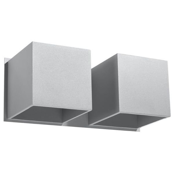 WALL LAMP QUAD 2 GREY G9 2X40W IP20 image 1