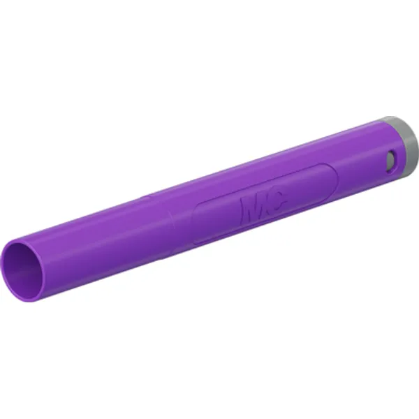 4 mm plug, crimp connection, 1.0 mm², CAT II/CAT III, purple, 66.2043-26 image 1