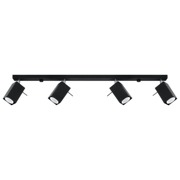 CEILING LAMP MERIDA 4L BLACK GU10 4X40W IP20 image 1