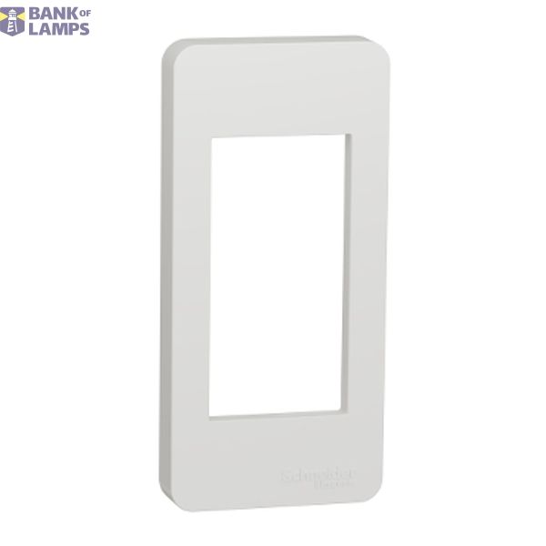 Cover Frame New Unica 1 Gang White image 1