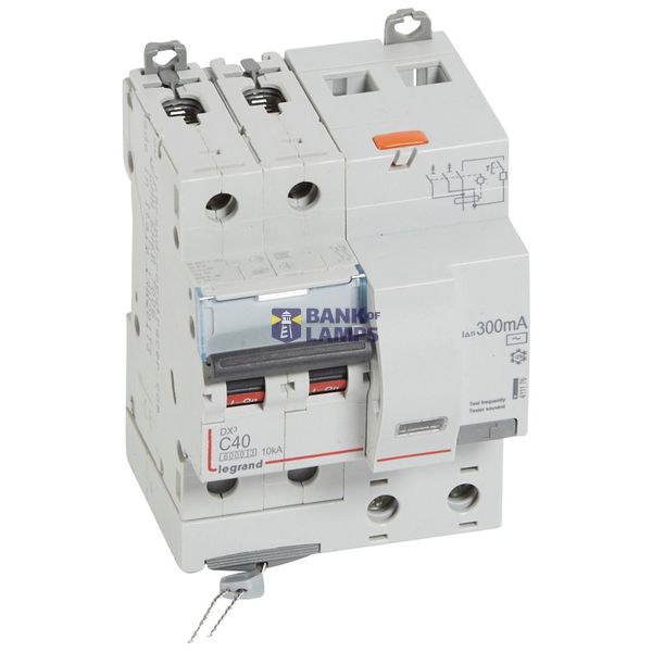 RCBO DX3 2P 40A C Curve Type AC 300mA 6kA image 2