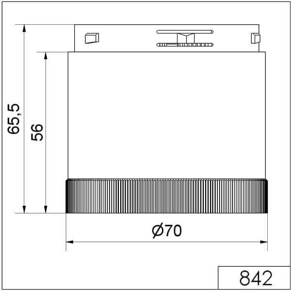 Flashing light element 24VDC YE image 2