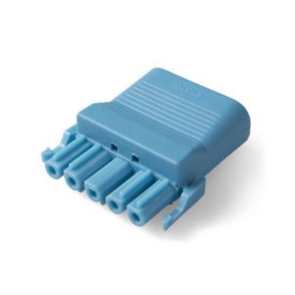 NBC52S.SX2 | Coupler 5p socket, str-rel, blue, 5/p. image 1