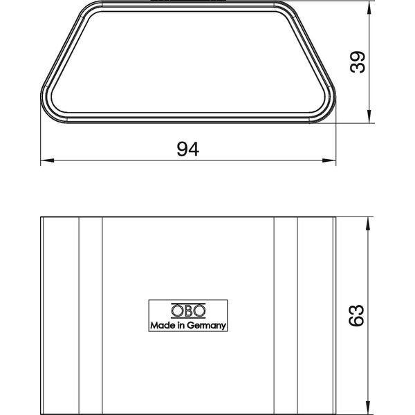 DUC 9035 Connection shackle for underfloor ducts DU9035 image 2
