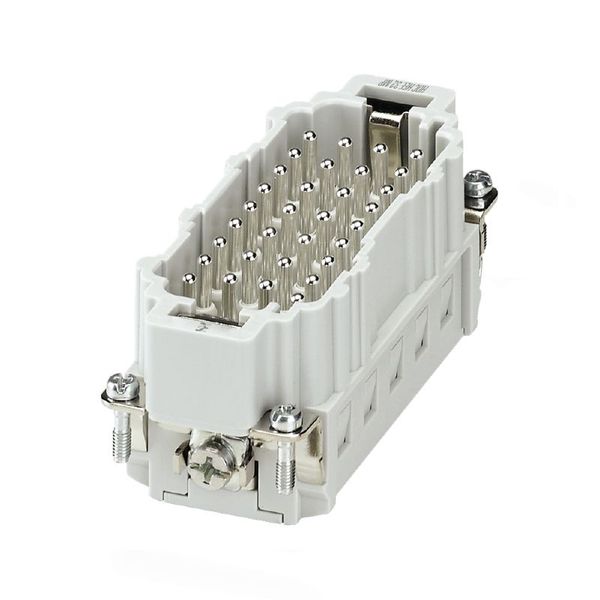 HDC insert, Male, 500 V, 16 A, Number of poles: 32, PUSH IN, Size: 6 image 1