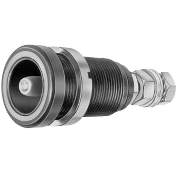 6 mm panel plug, threaded bolt, 25 mm², mounting Ø 18.5 mm, black, 14.0006-21 image 1