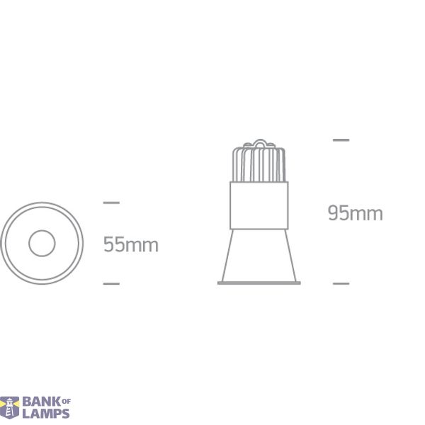 BLACK LED 5W WW 24deg IP20 230V DARK LIGHT image 4