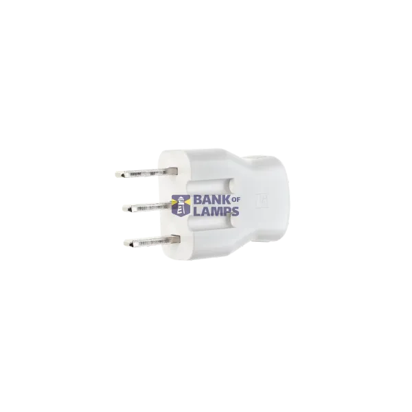 PLUG STOVE 25A W/EARTH WHITE 6-PACK image 1