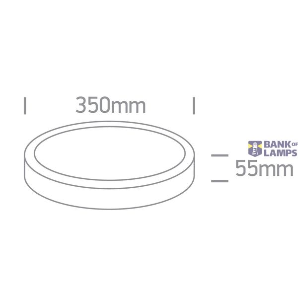 BLACK PLAFO 35W CCTV IP65 230V image 2