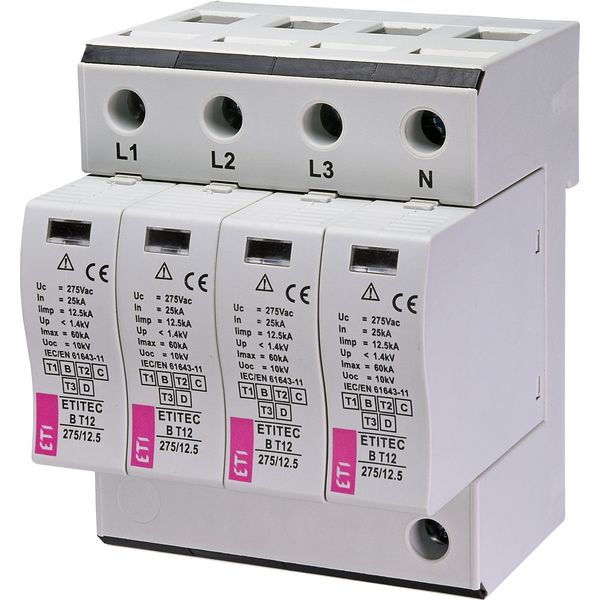 ETITEC B T12 275/12,5 4+0 RC surge arrester image 1