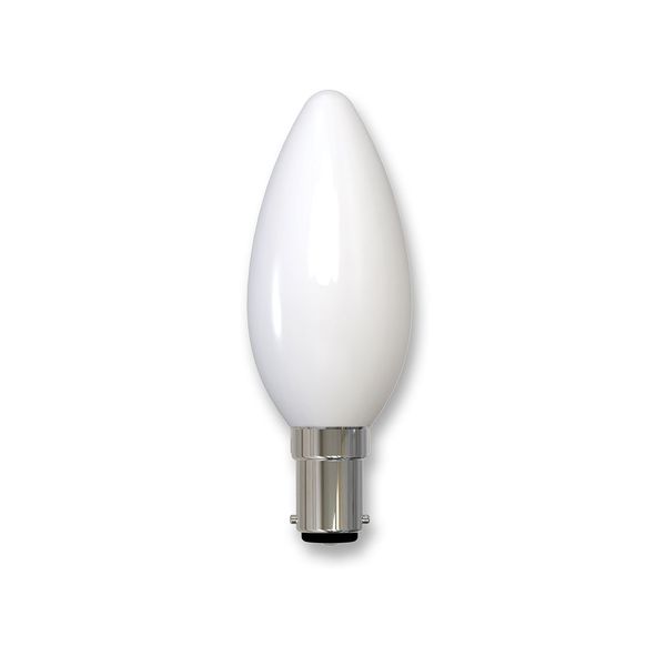 Incandescent Bulb 60W Frosted Candle B15d image 1