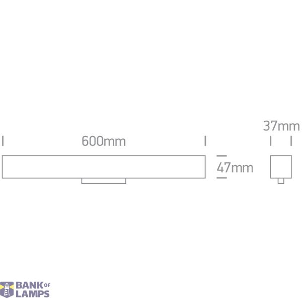 WHITE 25W LINEAR LIGHT CCTV 48V IP20 DALI MAXI image 3
