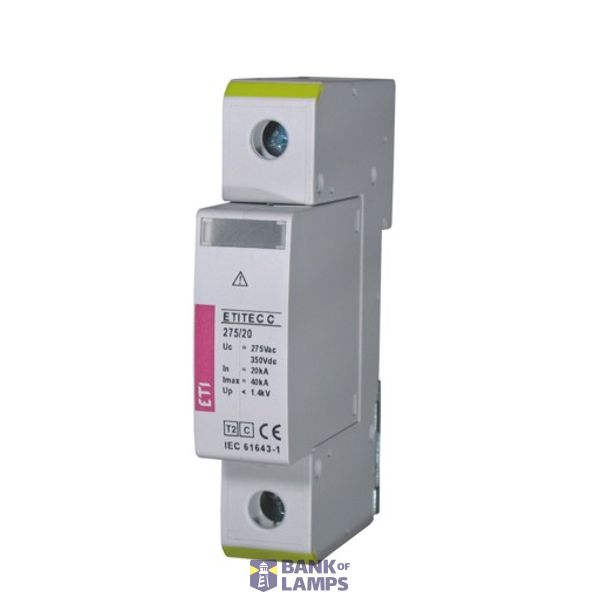 ETITEC C 275/20 (4P) C klases pўrspr. aizs. 275V;  8/20s/20kA 4P image 1