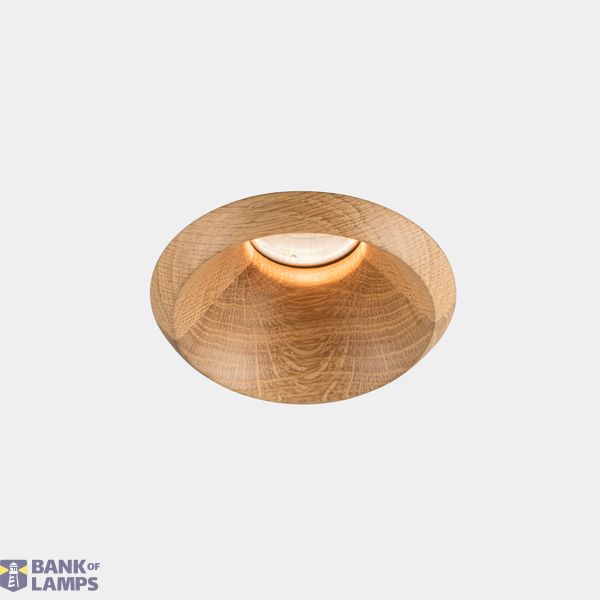 Downlight Play Raw Oak Emergency 11.9W LED warm-white 3000K CRI 90 33.4º ON-OFF Oak wood IP54 1276lm image 1