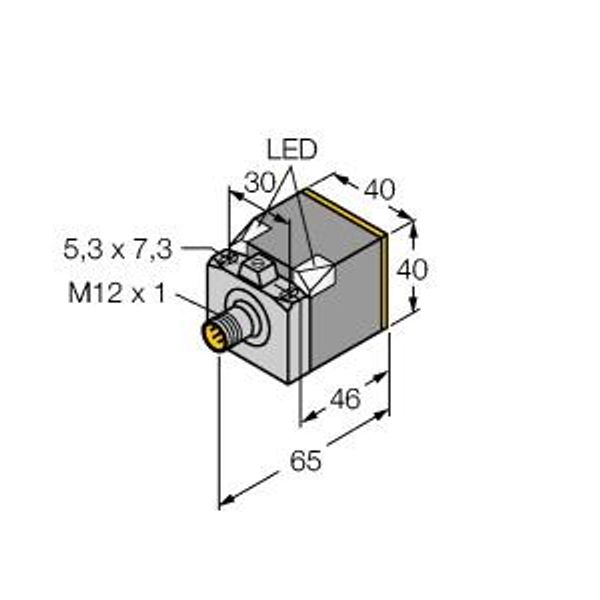 Inductive Sensor With Extended Switching Distance   BI20U-CK40-RP6X2-H1143 image 1