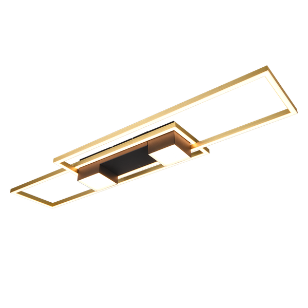 Albany LED ceiling lamp matt black/gold image 1