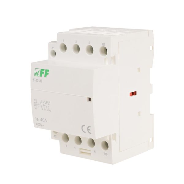 Modular contactor, rail mounting, 3NO+1NC contacts, 40A image 1