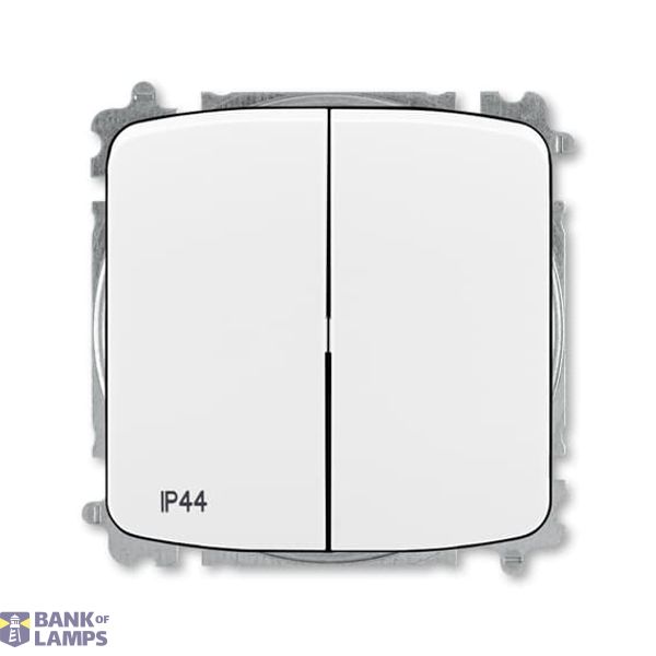 3559A-A52940 B Mechanical Controls 2 gang(s), Rocker lever Two-way switch white - Tango image 1