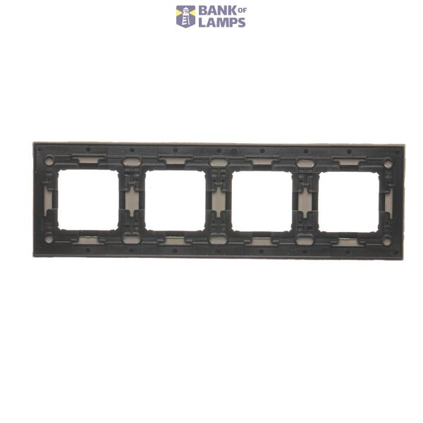 Double frame, glass, frosted cream glass image 1