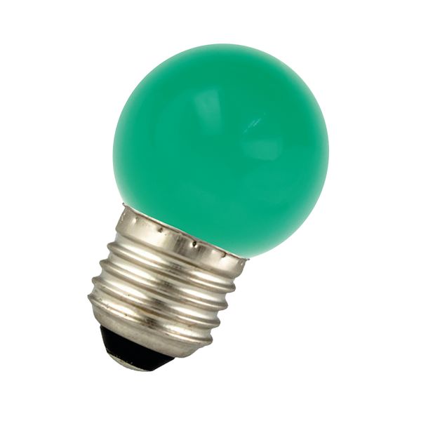 EcoPack LED Ball G45 E27 1W Green Bulk image 1