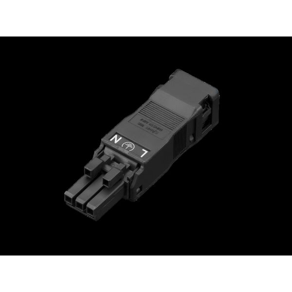 Jack, for power supply and through-wiring, 3-pole, 100-240 V image 2