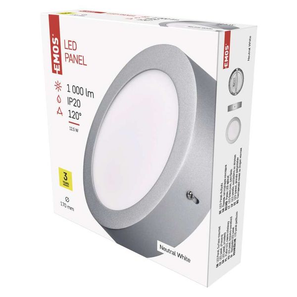 LED Round Luminaire 12.5W IP20 Neutral White image 1