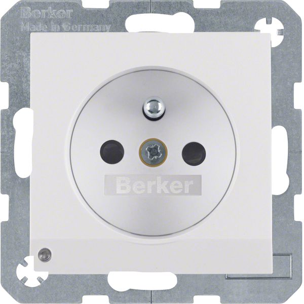 Soc.out. earth.pin+LED orient.,enhncd contact prot.,screw-in lift ,S1/ image 1