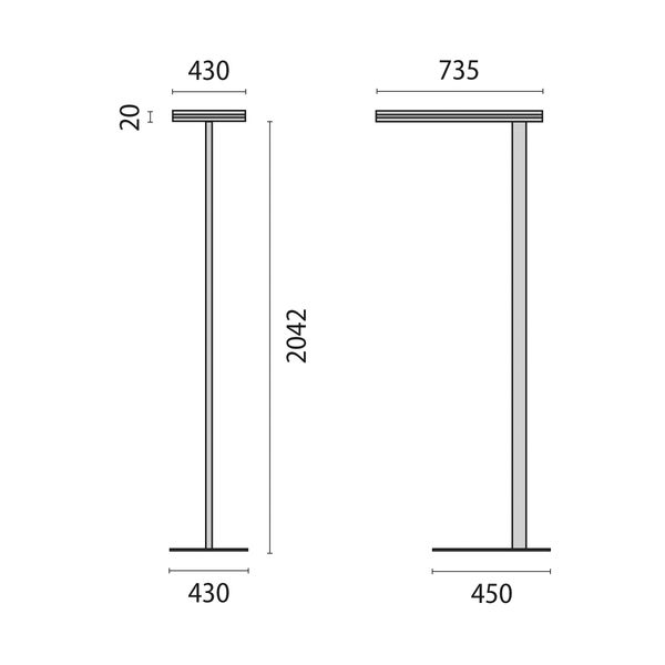 SL720SL LED L 77W TW DLS+DETEK GRIJS D/I image 5