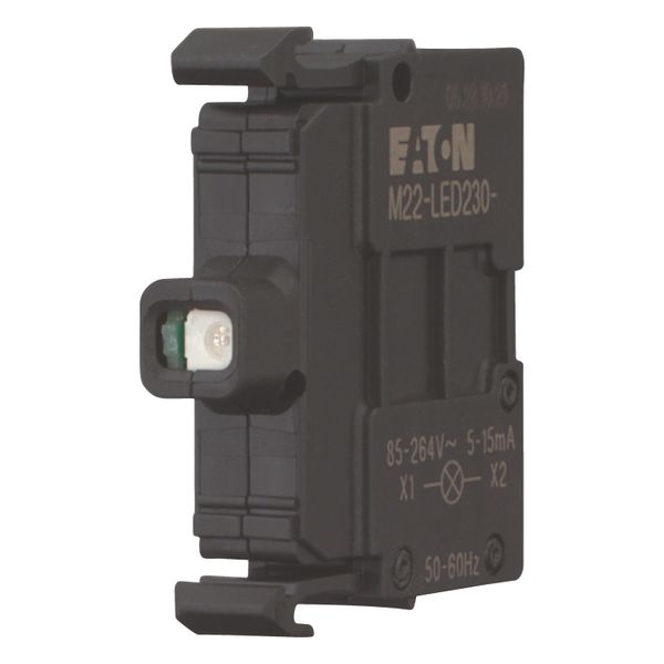M22-LED230-R LED element, red, front mount, 85-264VAC image 2