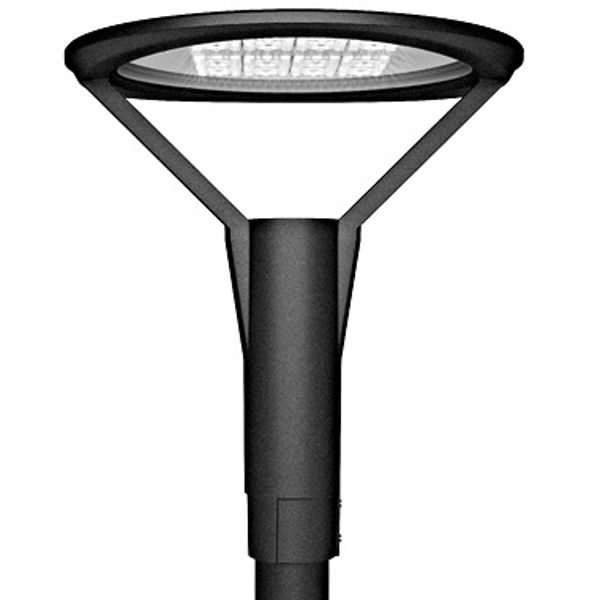 Pole light LOTUS STREET 40W 3K/4K Ra80 IP66, 60mm, black image 1