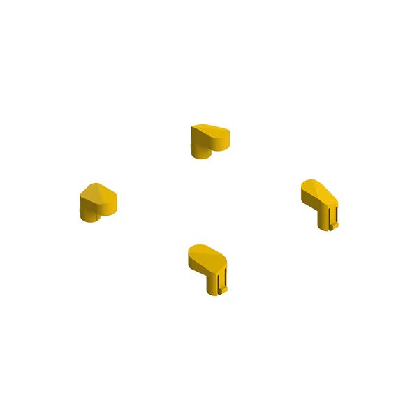 Spare caps for box covers automation sector, yellow color image 1