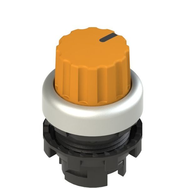 Knob selector, 3 positions orange with marking image 1