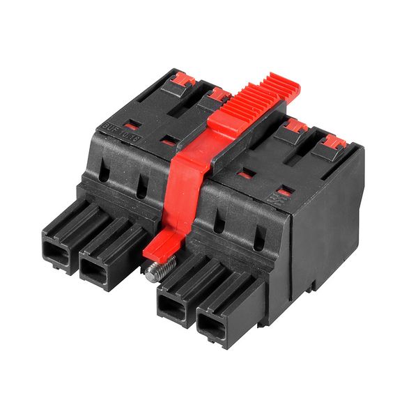 PCB plug-in connector, female plug, 10.16 mm, Number of poles: 4, 180°, PUSH IN with actuator, Clamping range, max. : 16 mm², Box image 1