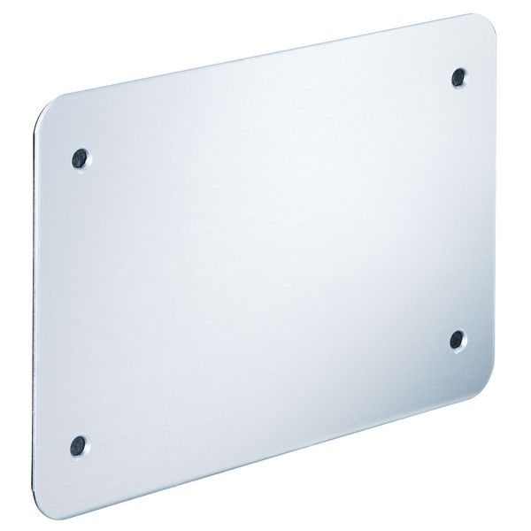 Moisture-proof cover alu, neoprene seal 186x130x1.5 mm image 1