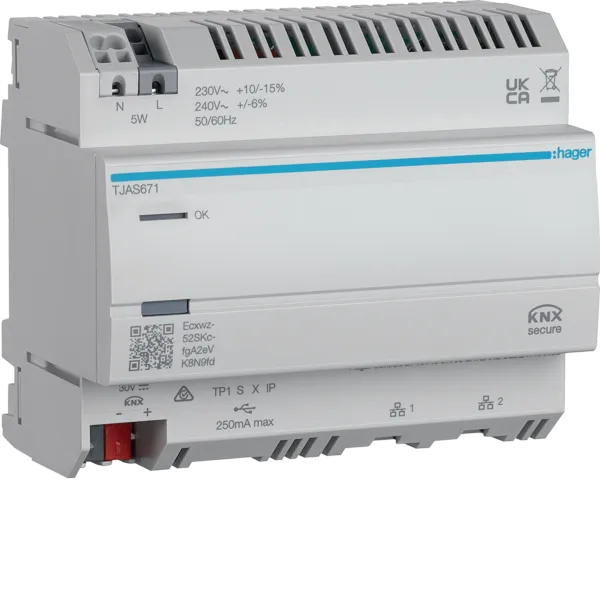 HAG TJAS671 domovea basic - Visualization server with easy KNX, IoT and Matter-S image 1