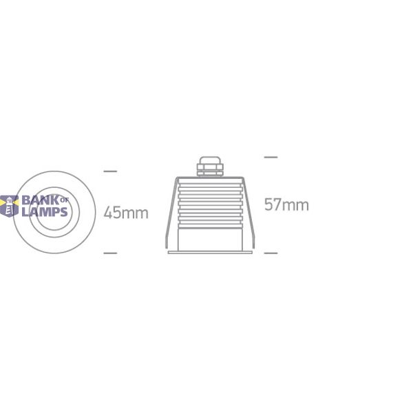 BLACK 6,5W CCTV IP65 230V DARK LIGHT image 2