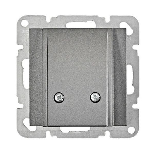 Cable outlet socket with cover, anthracite image 1