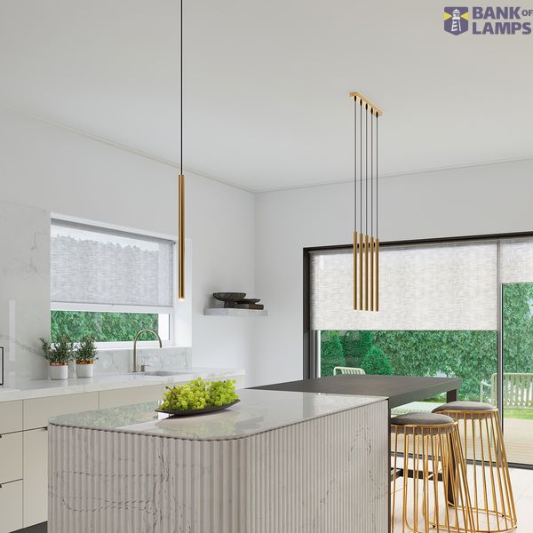 PASTELO HANGING LAMP 5L GOLD G9 5X8W IP20 image 7