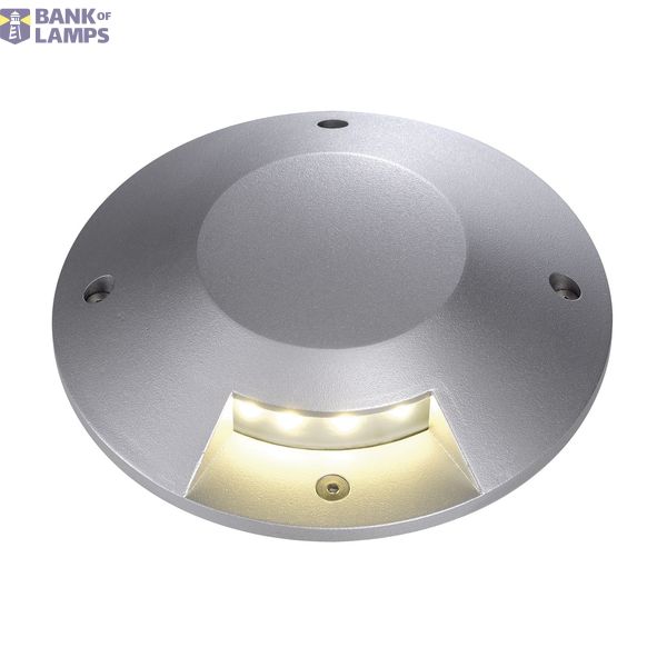 BIG LED PLOT ROUND cover, 1 slot, silver grey image 1